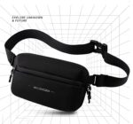 WILDHORN Waist Bag for Men & Women | Water-Resistant Crossbody Fanny Pack with Adjustable Strap, Smooth Zippers & Multi-Compartment Storage for Travel & Daily Use (Black) - Image 10