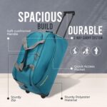 Aristocrat Polyester 28 Cms Wheel Travel Duffle Bag (Teal Blue) - Image 5