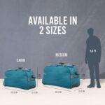Aristocrat Polyester 28 Cms Wheel Travel Duffle Bag (Teal Blue) - Image 7