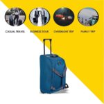 Aristocrat Polyester 28 Cms Wheel Travel Duffle Bag (Teal Blue) - Image 9