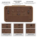 Everwood kadio Digital Alarm Clock Battery Operated, Wooden Smart Night Light Digital Clock LCD Display, Snooze Function, Room Temperature, Small Clocks for Bedroom, Beside Desk, 13.48X3.81 Cm - Image 8