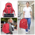 Gatycallaty First Aid Backpack Emt First Responder Bag Empty Ems Emergency Home Health Hiking Trauma Travel Camping (Red), Red, Large, First Aid Backpack - Image 8