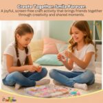 Toy Imagine DIY Bracelet Making Kit for Girls | 31-Compartment Beads Set with Charms, Alphabet Letters, Scissors & Elastic Strings | Jewelry Craft Kit for Kids Ages 6–14 - Image 3