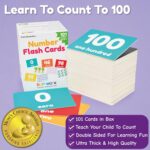 Number Flash Cards for Toddlers | Award-Winning - Toddler Math Flash Cards | Learn Counting Flashcards Numbers 1–100 | Help Kids Count Games | Kids Toys Numbers Match For Preschoolers Kindergarten 2-4 - Image 3