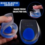 Silicone Gel Heel Pad Pro Insole Cups for Swelling, Pain Relief, Foot Care Support Cushion for Men and Women - 1 Pair - Image 4