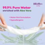 99.9% Pure Water Wet Wipes | Unscented & Hypoallergenic | Extra Soft & Thick with Aloe Vera Extract | Super Saver Pack | Gentle, Safe & Skin-Friendly | Pack of 20 - Image 5