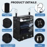 VHG Luggage Organizer Portable Packing Cube Hanging Travel Shelves Storage Bag for Travel Luggage Space Saving - Image 4