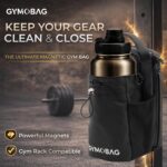 Magnetic Gym Bag – Small Waterproof Crossbody Sling for Men & Women with AirTag Pocket, Strong Magnets, Bottle & Phone Holder – Ideal for Gym, Travel, Black, Large, Magnetic Gym Bag - Image 3