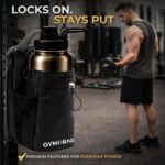 Magnetic Gym Bag – Small Waterproof Crossbody Sling for Men & Women with AirTag Pocket, Strong Magnets, Bottle & Phone Holder – Ideal for Gym, Travel, Black, Large, Magnetic Gym Bag - Image 4