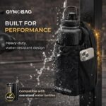 Magnetic Gym Bag – Small Waterproof Crossbody Sling for Men & Women with AirTag Pocket, Strong Magnets, Bottle & Phone Holder – Ideal for Gym, Travel, Black, Large, Magnetic Gym Bag - Image 5