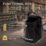 Magnetic Gym Bag – Small Waterproof Crossbody Sling for Men & Women with AirTag Pocket, Strong Magnets, Bottle & Phone Holder – Ideal for Gym, Travel, Black, Large, Magnetic Gym Bag - Image 7