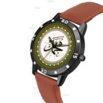 Talgo Analog Round Islamic Muslim Dial Muhammad Design Stylish Strap Classic Design Fancy Wrist Watch for Men and Boys, Pack of 1 - Muhammad-AVO-BLK - Image 3