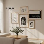 VIBBES Islamic Calligraphy Gallery Wall Art Set, SubhanAllah AllahuAkbar Ar-Rehman Ar-Raheem Quranic Verses, Framed Wall Art (Black) - Image 7