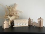 Wooden Ramadan Decoration Item for Home | Mini Masjid MDF Cutout Set for Craft | Eid Table Decor Islamic Home Decoration | 17x13cm and 14c x 10 CM - Image 4