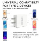 Original 65W Fast Charging Adaptor and USB to Type C 150 cm Cable Compatible with Oneplus Samsung, Realme,Oppo Mobiles, Dash, Warp, Vooc, Supervooc All Protocols Supported | 65 w Charger, White - Image 4