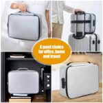 Honbuty Document Storage Organizer Bag Muitilayer File Pocket & Waterproof Bag with Code Lock for Laptop, Notebooks, Passport, Home, Office, Travel - Image 5