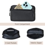 STARFLYER Waist Mini Fanny Pack Belt Bag for Women and Men, Sling Bag Chest Pouch Fashionable Waterproof with Adjustable Strap for Shopping, Mobile Case, Travelling, Jogging, Gym (2 Chain Black) - Image 8