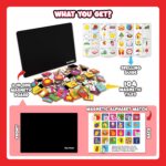 PLAY PANDA Magnetic Learn to Spell Objects with 104 Magnetic Tiles, Educational Magnetic Board Game for Kids with Picture and Alphabet Magnets for Spelling Practice - Image 7