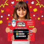 PLAY PANDA Magnetic Learn to Spell Objects with 104 Magnetic Tiles, Educational Magnetic Board Game for Kids with Picture and Alphabet Magnets for Spelling Practice - Image 8