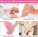 Moisturizing Silicone Gloves for Dry & Cracked Hands | Overnight Gel Spa Hydrating Gloves | Soft Sleeping Hand Care Gloves for Deep Moisture & Skin Repair (1 pair) - Image 3