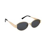 4Flaunt Retro Oval Sunglasses For Women & Men | Trending, Stylish & Durable Metal Frame Vintage 90s Sunglasses With UV 400 Protection Lenses - Image 3