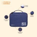 Amazon Basics Travel Organiser for Electronic Accessories, Flexible Padded Dividers, Waterproof, Foam Padding, for Cables, Chargers, Hard Disk, Power Bank - Image 4