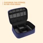 Amazon Basics Travel Organiser for Electronic Accessories, Flexible Padded Dividers, Waterproof, Foam Padding, for Cables, Chargers, Hard Disk, Power Bank - Image 7
