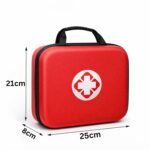 7Seas Hard Shell First Aid Storage Case, EVA Medical Organizer Box with Zipper & Mesh Pocket, Shockproof Travel Emergency Kit Bag for Home, Car & Office (Big) - Image 4