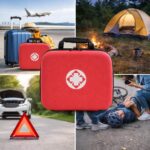 7Seas Hard Shell First Aid Storage Case, EVA Medical Organizer Box with Zipper & Mesh Pocket, Shockproof Travel Emergency Kit Bag for Home, Car & Office (Big) - Image 8