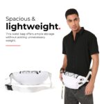 Tressential Waist Bag for Men Women | Cross Body Fanny Pack Sling Bag for Hiking, Travel, Camping, Outdoor Sports, Cycling | Money Belt with Adjustable Strap (White) - Image 3