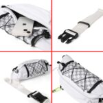 Tressential Waist Bag for Men Women | Cross Body Fanny Pack Sling Bag for Hiking, Travel, Camping, Outdoor Sports, Cycling | Money Belt with Adjustable Strap (White) - Image 6