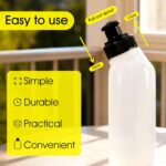 2 Pack 10oz BPA-Free Bike Water Bottle and Running Water Bottle Set - For Hydration Belt, Handheld Water Bottle Running, Small Water Bottles, Flip Belt Water Bottle - Ideal for Marathon, Hiking - Image 4