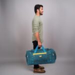 M MEDLER Zylo Polyester 60 litres Duffle Bag | Waterproof Duffel Bag | Luggage Bag with Adjustable Strap - (Turquoise) - Image 7