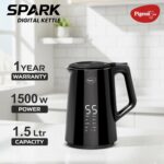 Pigeon Spark Digital Kettle 1500 Watt, 1.5 L with Stainless Steel Body, Used for Boiling Water and Milk, Tea, Coffee, Oats, Noodles, Soup etc (Black) - Image 4