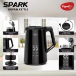Pigeon Spark Digital Kettle 1500 Watt, 1.5 L with Stainless Steel Body, Used for Boiling Water and Milk, Tea, Coffee, Oats, Noodles, Soup etc (Black) - Image 5