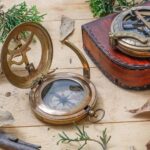 Vintage Sundial Compass for Hiking, Nautical Compass for Outdoor, Pocket Compass for Hiking, Camping Maritime Vintage Brass Sundial Compass Engraved Personalized Sundial Compass by TARANO Survey. - Image 4