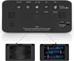 7-Inch Digital Alarm Clock, Table Clock, RGB Color Display, Night Light Dimmer, USB Ports, Super Loud Alarm for Heavy Sleepers for Home, Office, Student, Bedroom, Living Room (RGB Color Clock) - Image 3