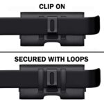TDG Leather Belt Pouch Holster for Apple iPhone Smartphones & Mobiles (Black, 6.5 inches) - Image 3
