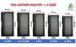 TDG Leather Belt Pouch Holster for Apple iPhone Smartphones & Mobiles (Black, 6.5 inches) - Image 4