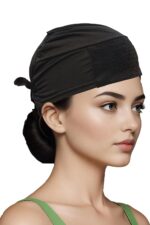 M H Pack of 2 Women's Cotton Shimmer Knot Hijab Cap | Under Scarf Inner Cap for Muslim Women | Soft, Breathable & Stretchable Undercap for Hijab, Niqab & Headscarf - Image 5
