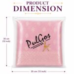 PulGos Pack 10 ,35 x 35 cm Saree Cover For Storage | Frosted Transparent Bags With Zip for Quick Access | Multipurpose Bag for Clothes & Accessories | Packing Covers for Wardrobe Organizer & Traveling - Image 3