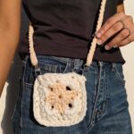 Handmade Crochet Crossbody Bag for Women, T-Shirt Yarn, with Detachable Sling Belt, Shoulder Purse and Waist Belt Phone Holder - Image 7