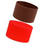 2PCS Outdoor Silicone Round Non-Slip Water Bottle Mug Cup Sleeve Cover | Sports Equipment | Training Gear - Image 3