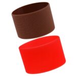 2PCS Outdoor Silicone Round Non-Slip Water Bottle Mug Cup Sleeve Cover | Sports Equipment | Training Gear - Image 4