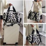 PALAY® Travel Bag Oxford Weekender Bags Large Capacity Waterproof Yoga Sports Bag Adjustable Cow Print Portable for Weekend Vacation - Image 4