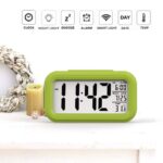 DS Enterprise | Digital Smart Backlight Battery Operated Alarm Table Clock with Automatic Sensor, Date & Temperature (Green) - Image 5