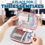 BURIUS Fabric Mini First Aid Kit Travel Pouch Medicine Storage Bag For Outdoor Medical Bag Emergency Survival (Empty Pouch, Color As Available),Black - Image 6