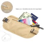 Hidden Waist Bag Secure Travel Money Belt Undercover Hidden RFID Blocking Wallet Anti Theft Passport Wallets for Men & Women Waist Pouch Purse Travel Accessories (Pack of 1,Multicolor) - Image 3