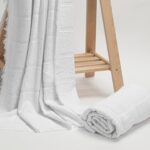 Modefa Islamic Men's Cotton Ihram Ahram Ehram Towel Set for Hajj or Umrah | 100% Cotton, 1200 Grams | 110 x 220cm per Towel, 2 Towels in Package - Image 3