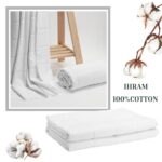 Modefa Islamic Men's Cotton Ihram Ahram Ehram Towel Set for Hajj or Umrah | 100% Cotton, 1200 Grams | 110 x 220cm per Towel, 2 Towels in Package - Image 8